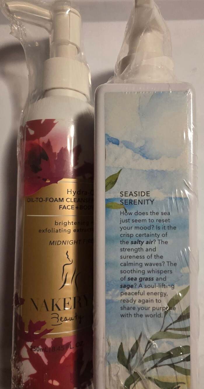 Nakery Beauty Hydra-C Oil-to-Foam Cleanser and SkinRestore Face, Body + Hair Was - Picture 3 of 3